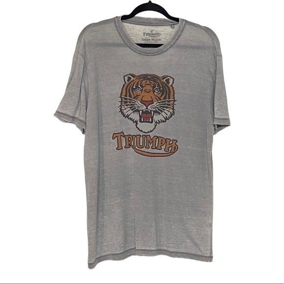 Lucky Brand Other - Lucky Brand Triumph Tiger Tee SZ Large in Grey